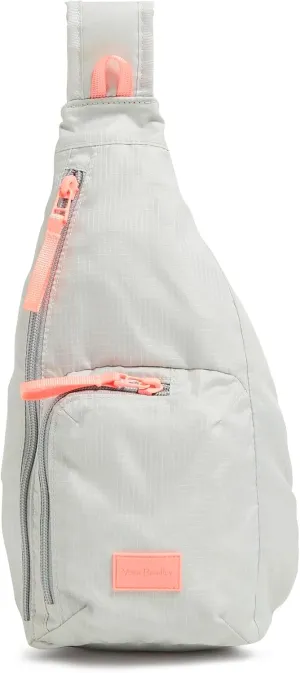 Vera Bradley Women's Ripstop Mini Sling Backpack Bag, Lunar Gray, One Size