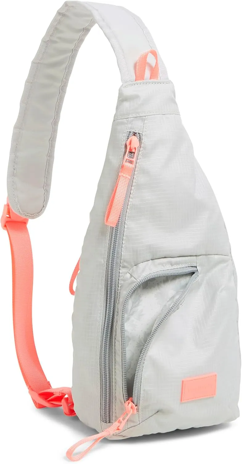 Vera Bradley Women's Ripstop Mini Sling Backpack Bag, Lunar Gray, One Size