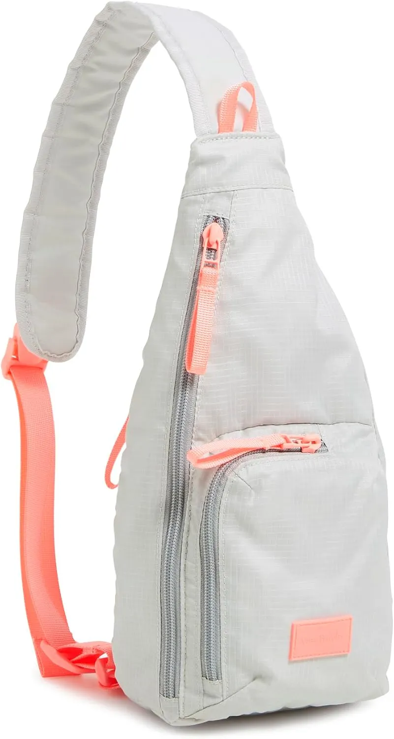 Vera Bradley Women's Ripstop Mini Sling Backpack Bag, Lunar Gray, One Size