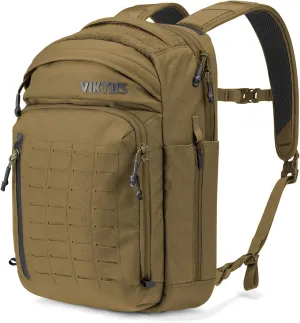 VIKTOS Perimeter 25 Liter Durable Tactical Waterproof Aluminum Reinforcement Sheet Outdoor EDC Backpack with 15" Laptop Compartment, Coyote