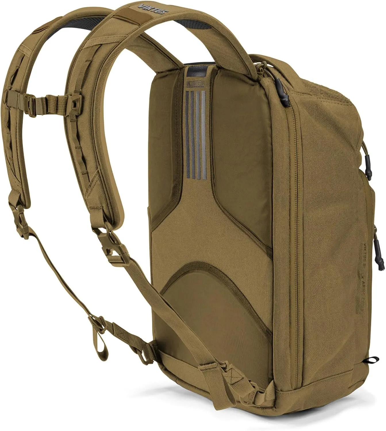 VIKTOS Perimeter 25 Liter Durable Tactical Waterproof Aluminum Reinforcement Sheet Outdoor EDC Backpack with 15" Laptop Compartment, Coyote