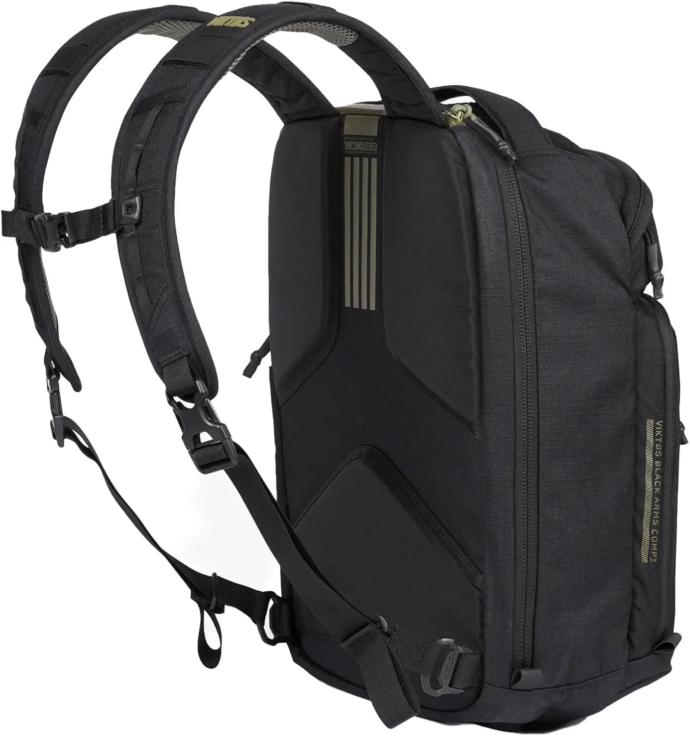 VIKTOS Perimeter 25 Liter Durable Tactical Waterproof Aluminum Reinforcement Sheet Outdoor EDC Backpack with 15" Laptop Compartment, Nightfjall