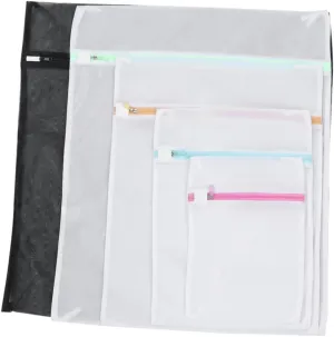 Wakauto Crystal Zipper Bra Wash Bag 59.5x59cm Polyester Laundry Bag for Travel