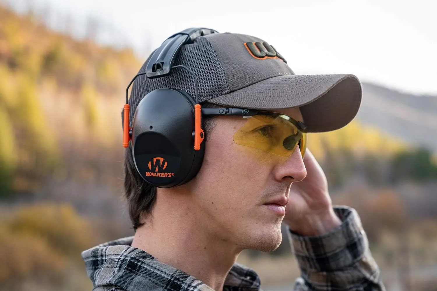 Walker's Unisex Adult's Lightweight Foldable Hearing Protection 22 dB Noise Reduction Pro Low-Profile Earmuffs