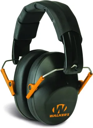 Walker's Unisex Adult's Lightweight Foldable Hearing Protection 22 dB Noise Reduction Pro Low-Profile Earmuffs