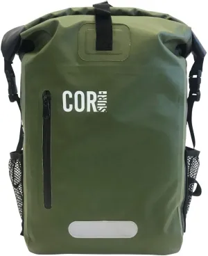 Waterproof Backpack with Laptop Sleeve | Heavy Duty Hiking, Kayak Dry Bag Backpack | Roll-Top Closure (40L Green)