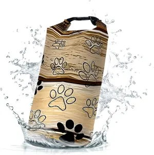 Waterproof Dry Bag,Roll Top Retro Rustic Barn Wood Waterproof Backpack 5L/10L/20L Floating and Lightweight Bags for Kayaking, Boating, Fishing, Swimming and Camping