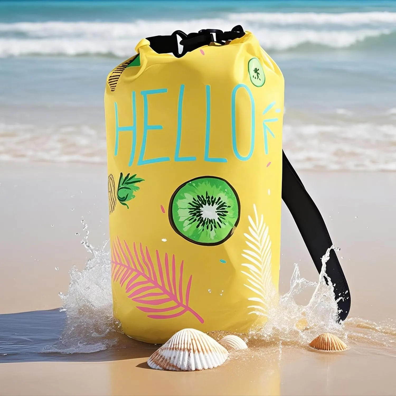 Waterproof Dry Bags 10L Kayaking Bag Small Beach Dry Bag Backpack for Kayaking Boating Camping Swimming Outdoor