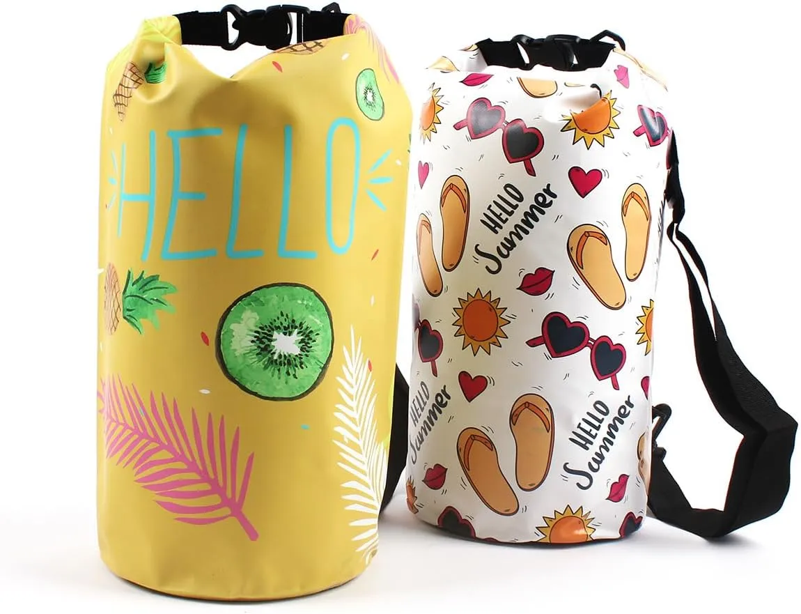 Waterproof Dry Bags 10L Kayaking Bag Small Beach Dry Bag Backpack for Kayaking Boating Camping Swimming Outdoor