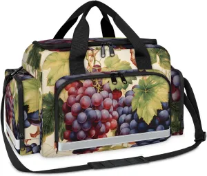 Waterproof Tactical Duffle Bag 25" Carry On Bag for EMT Tear-Resistant Gym Bag with Multi-Pocket & OSHA Reflective Travel Bags for Men Women Attractive Grapes