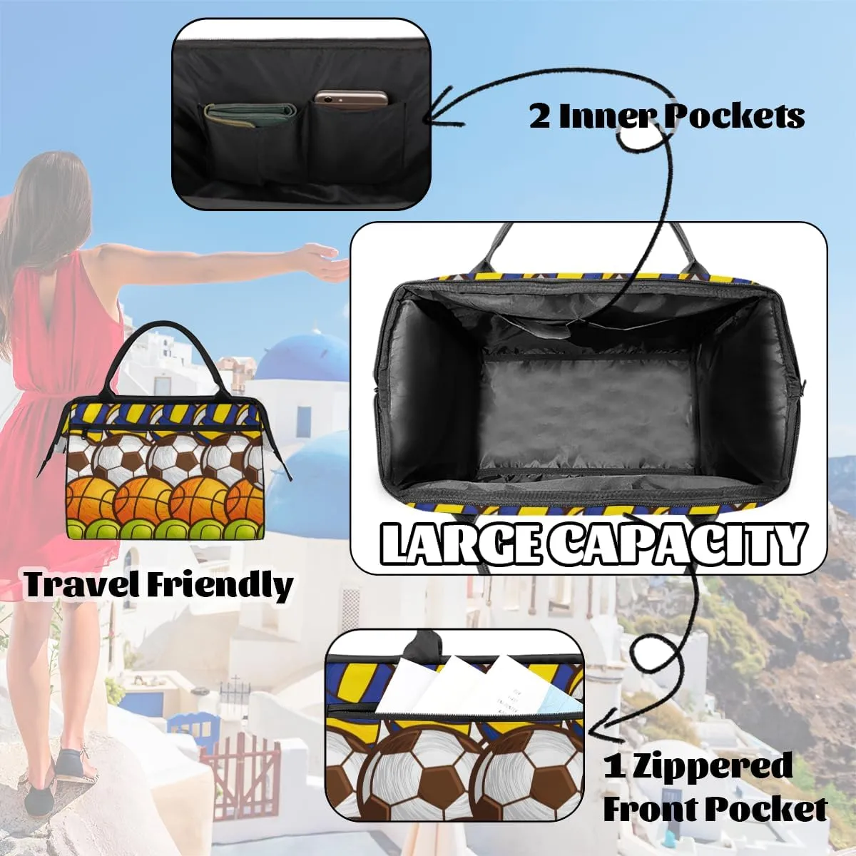 Weekender Overnight Bag for Women Waterproof Carry On Travel Duffle Bags