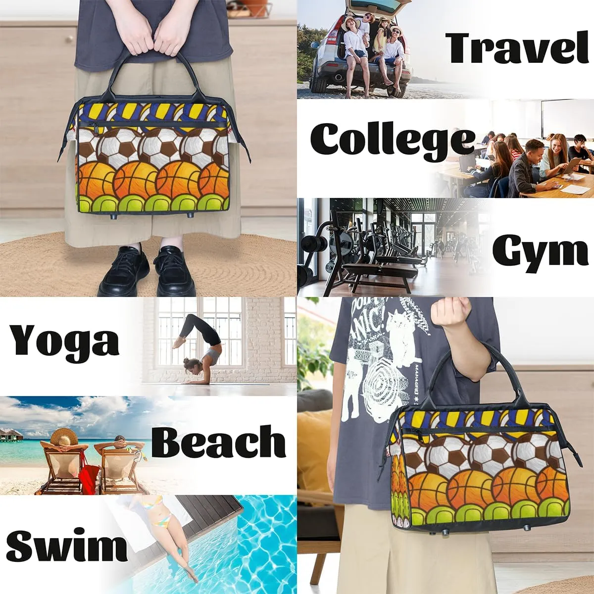 Weekender Overnight Bag for Women Waterproof Carry On Travel Duffle Bags