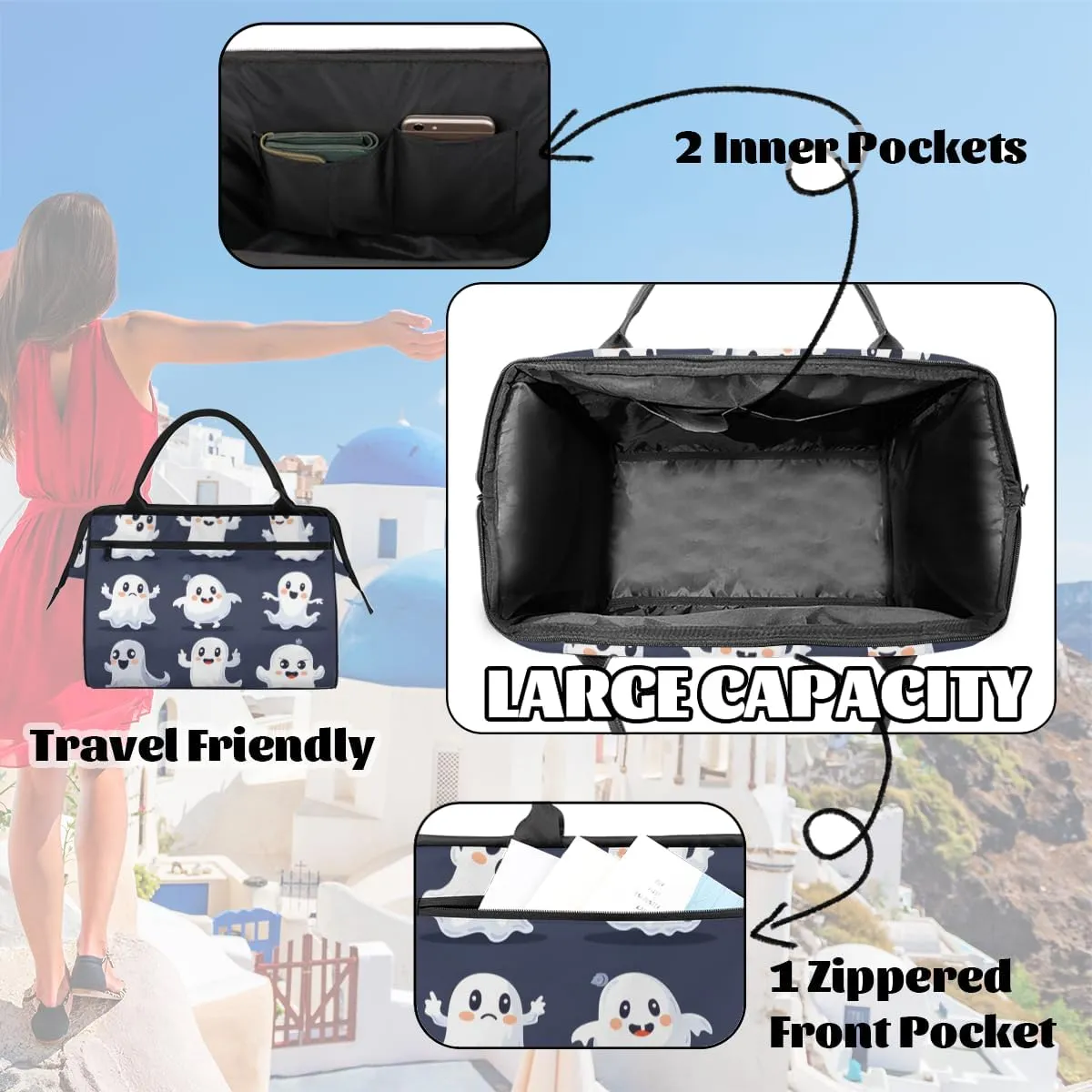 Weekender Overnight Bag for Women Waterproof Carry On Travel Duffle Bags
