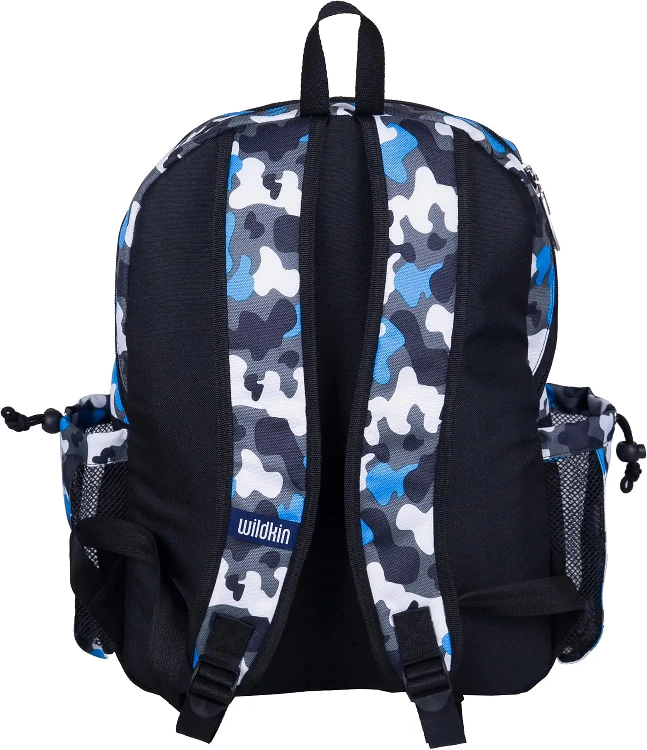 Wildkin 17-inch Kids Backpack – Durable, Lightweight School Bag for Boys & Girls - Blue Camo