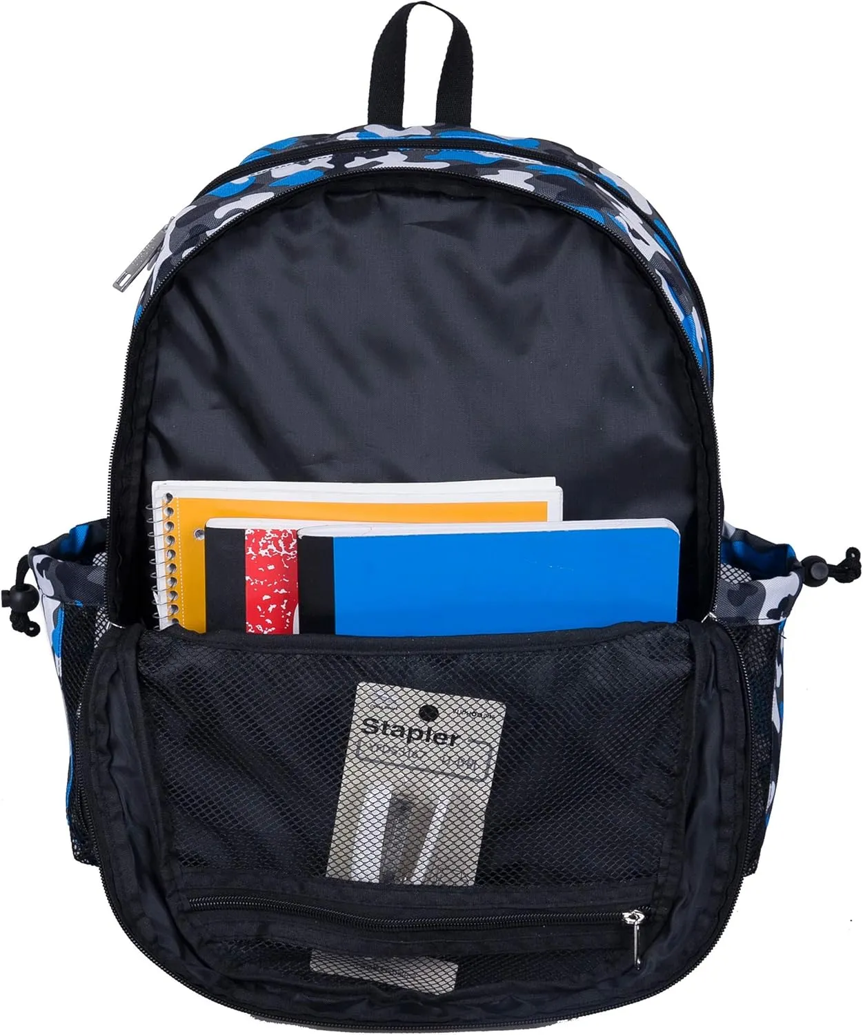 Wildkin 17-inch Kids Backpack – Durable, Lightweight School Bag for Boys & Girls - Blue Camo