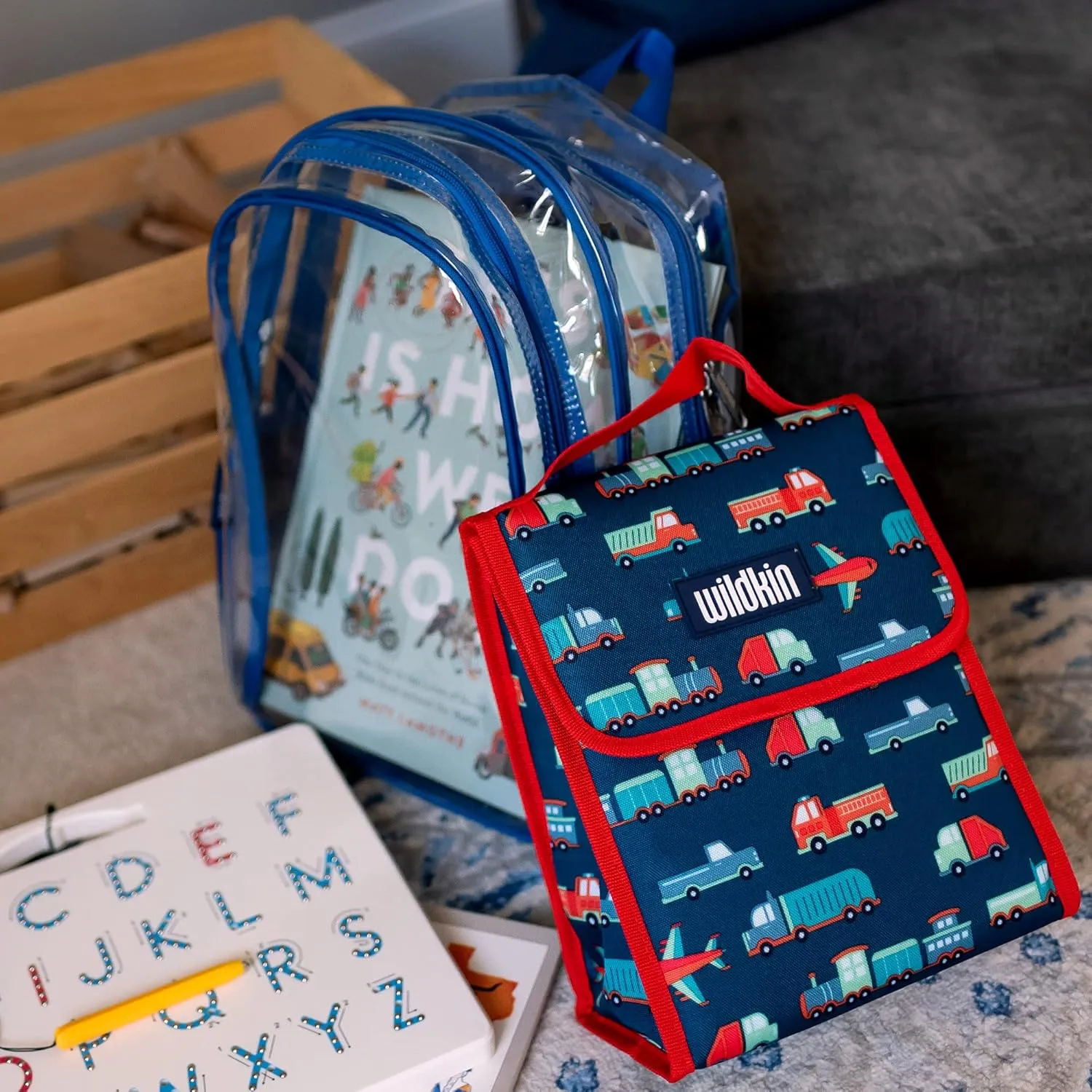 Wildkin Kids Insulated Lunch Bag – Reusable, Ideal for Hot/Cold Snacks, School & Travel - Transportation