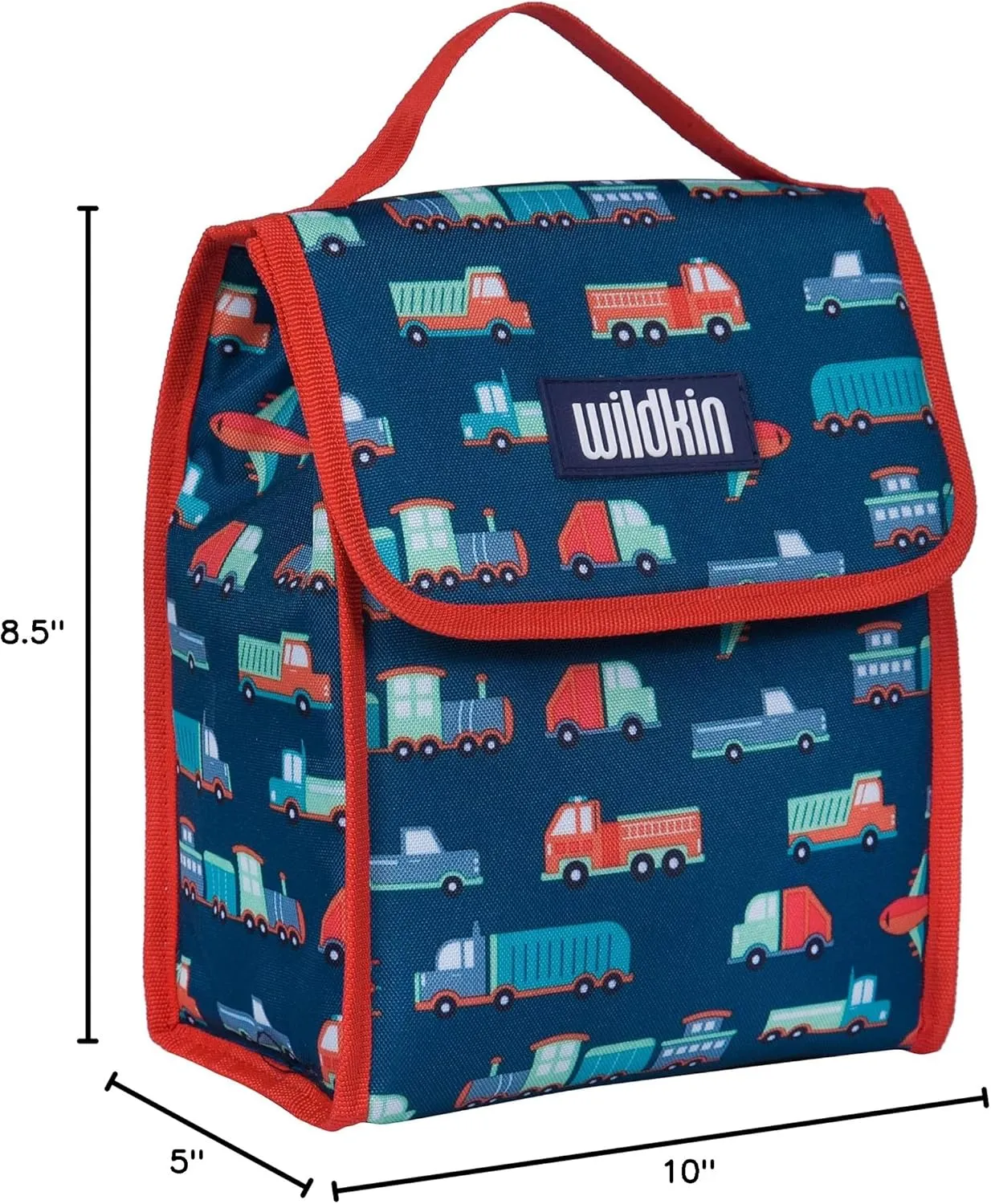 Wildkin Kids Insulated Lunch Bag – Reusable, Ideal for Hot/Cold Snacks, School & Travel - Transportation
