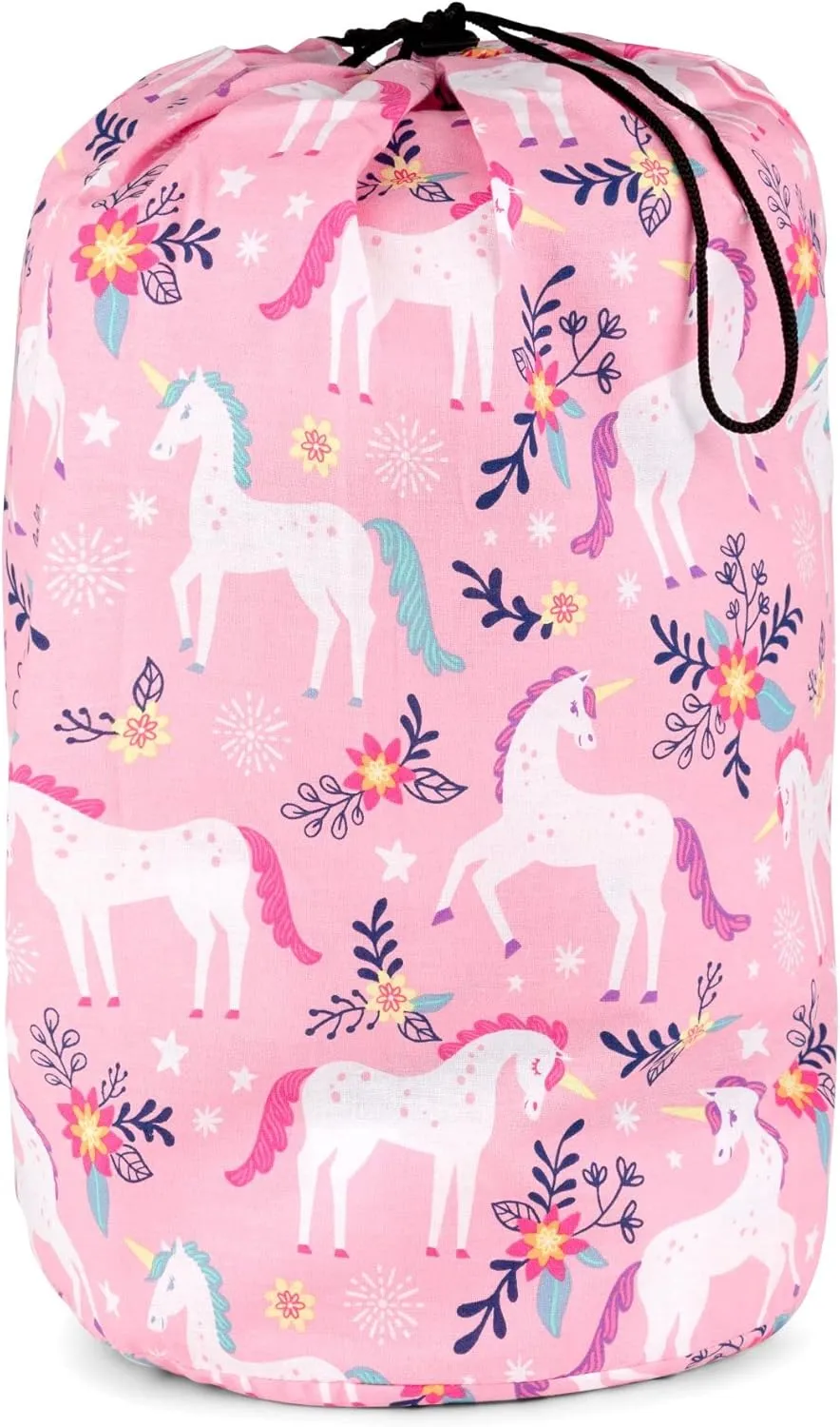 Wildkin Kids Sleeping Bag – Roll-Up Design with Storage Bag for School, Travel & Camping - Magical Unicorns