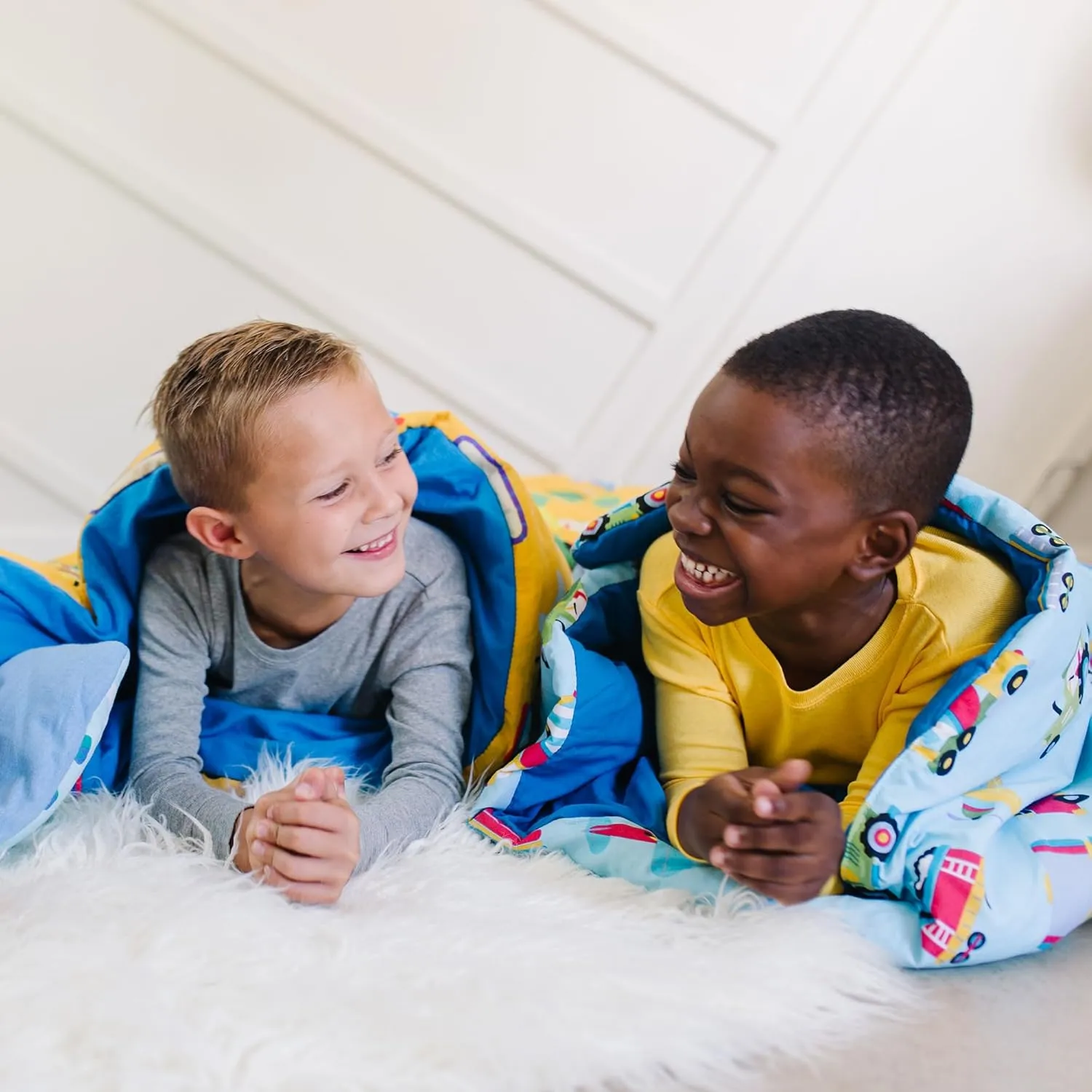 Wildkin Kids Sleeping Bag – Roll-Up Design with Storage Bag for School, Travel & Camping - Sharks