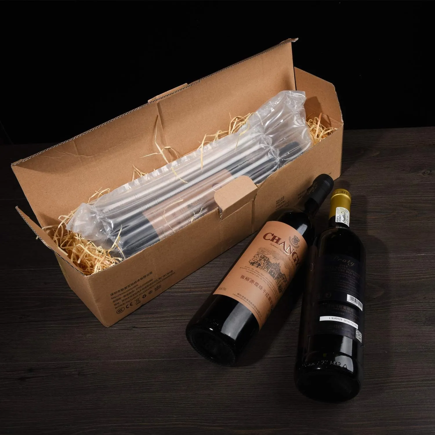 Wine Bottle Protector Travel Bags,LIVEBAY Wine Sleeve Protector - Inflatable Air Column Cushion Bags for Safe Transportation, 30 Pack