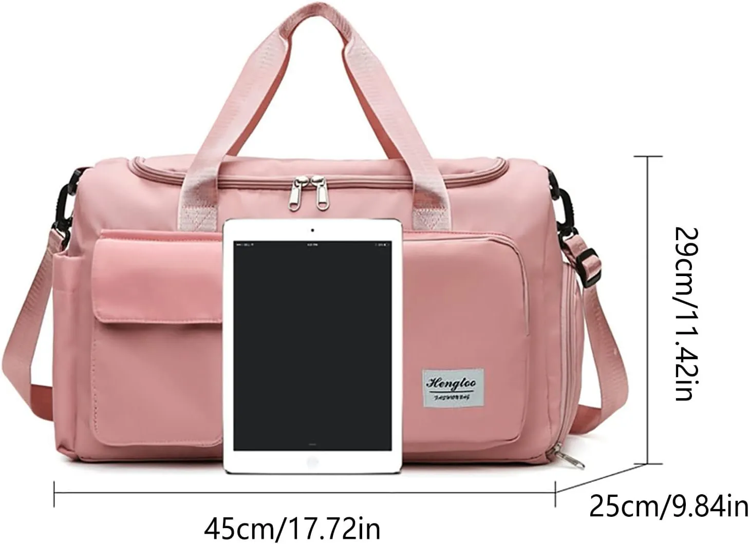 Womens Gym Bag with Shoes Compartment,28L Duffel Bags for Traveling,Gym Duffle Bag for Workout Sports Travel Yoga