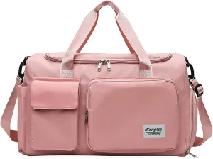 Womens Gym Bag with Shoes Compartment,28L Duffel Bags for Traveling,Gym Duffle Bag for Workout Sports Travel Yoga
