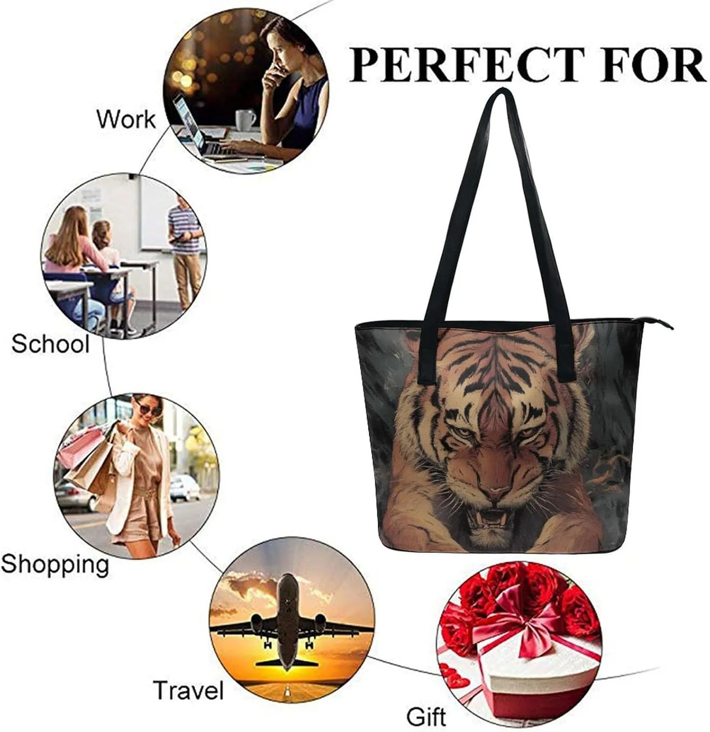Women's Stylish Waterproof Tote Bag Casual Travel Shoulder Beach Bags