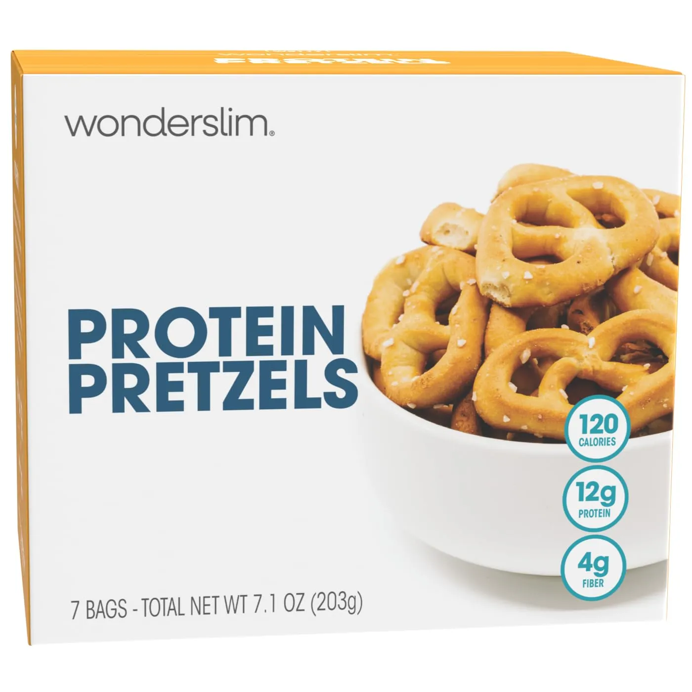 WonderSlim Protein Pretzel Snacks, 120 Calories, 12g Protein, 4g Fiber (7ct)