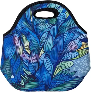 Wrapables Insulated Neoprene Lunch Bag, Ferns
