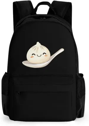 Xiaolongbao Chinese Dim Sum Bun Laptop Backpacks 16 Inch Travel Shoulder Bag Multipurpose Casual Hiking Daypack