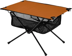 xigua Orange Color Folding Camping Table,Portable Camp Table with Carry Bag Beach Table Folding Table for Picnic, Camp,Party,Travel 5