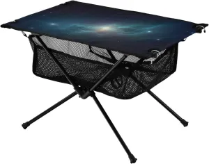xigua Star Lights in Space Folding Camping Table,Portable Camp Table with Carry Bag Beach Table Folding Table for Picnic, Camp,Party,Travel98