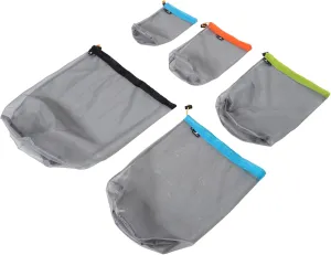Yardwe 1set Polyester Mesh Storage Sack Camping Compression Bags for Sleeping Bags Reusable Drawstring Stuff Sacks Space-Saving Travel Storage