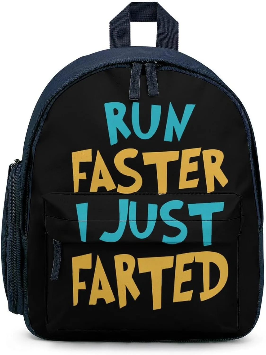 Yepp I Just Farted Small Basic Backpack Casual Lightweight Bag Cute Print Travel Blue-style