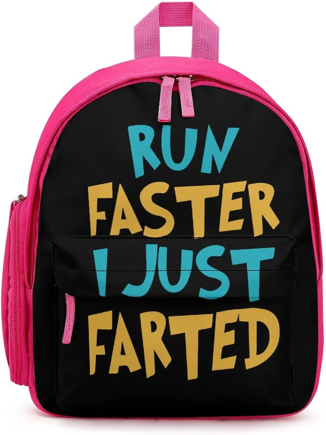 Yepp I Just Farted Small Basic Backpack Casual Lightweight Bag Cute Print Travel Pink-style
