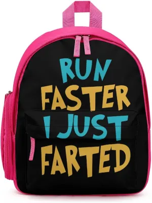 Yepp I Just Farted Small Basic Backpack Casual Lightweight Bag Cute Print Travel Pink-style