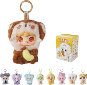 Yooki Gourmet Restaurant Series Plush Blind Box 1 PCS - Cute Vinyl Face Random Design Action Figures, Collectible Mystery Stuffed Toys Bag Charm Birthday for Girls