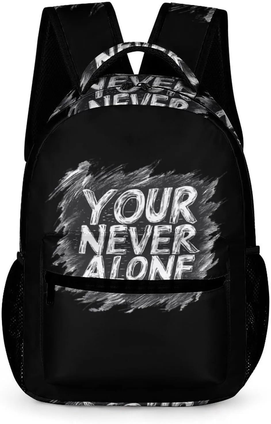 Your Never Alone Fashion Backpack Cute Daypack Unisex Laptop Bag for Travel Business Work