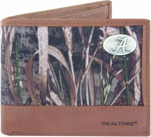 ZEP-PRO Men's Realtree Nylon and Leather Passcase Concho Wallet