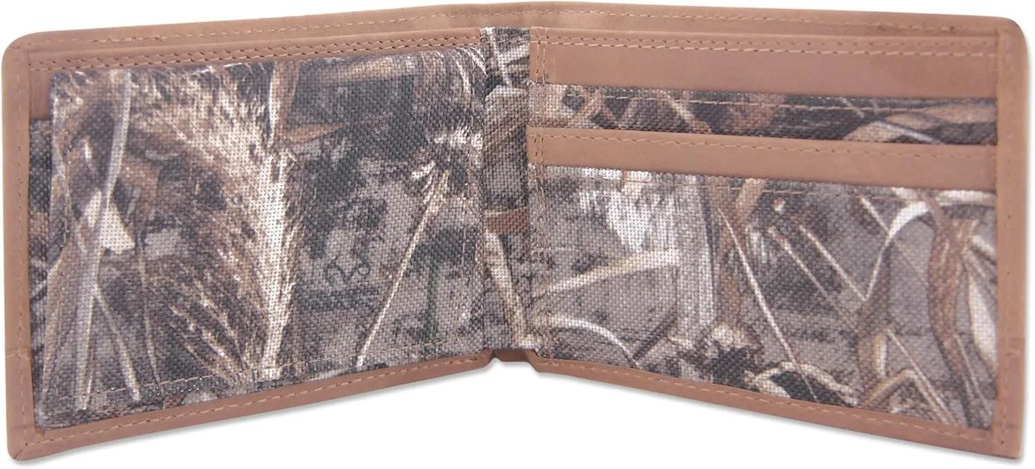 ZEP-PRO Men's Realtree Nylon and Leather Passcase Concho Wallet