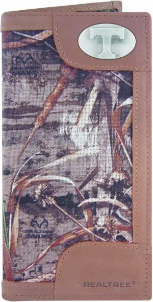 ZEP-PRO Men's Realtree Nylon and Leather Secretary-Style Roper Concho Wallet