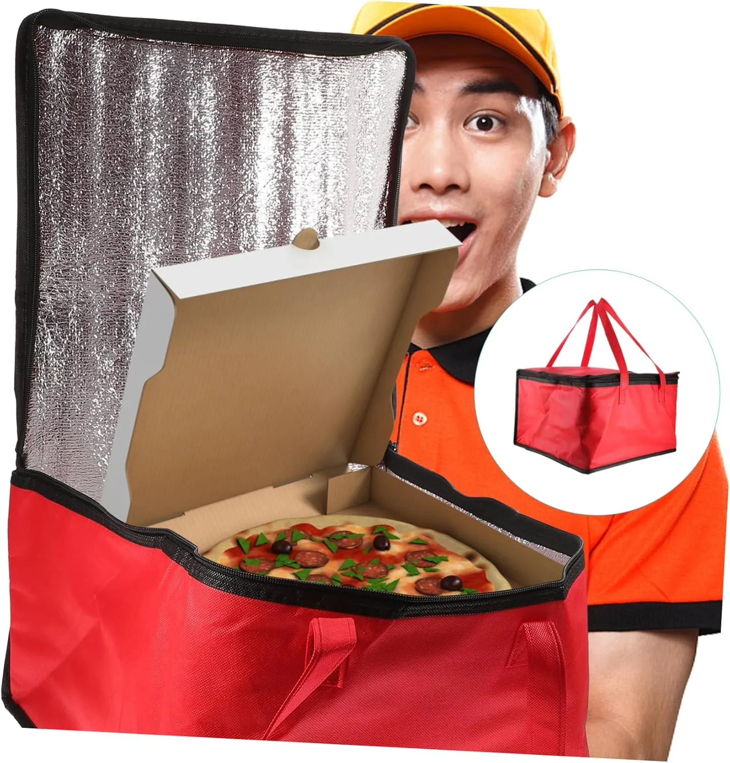 Zerodeko 1pc Insulated Food Compact Take out Insulated for Fresh Preservation for Bento and Baking Tote