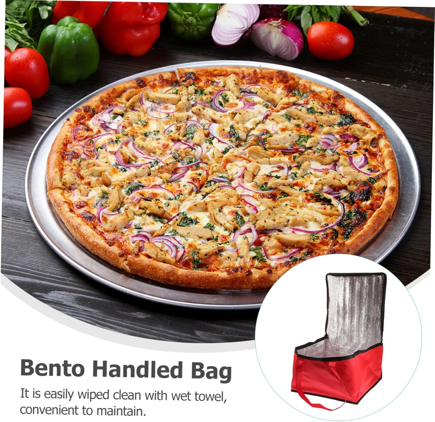 Zerodeko 1pc Insulated Food Compact Take out Insulated for Fresh Preservation for Bento and Baking Tote