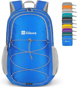 ZOMAKE Lightweight Packable Backpack 28L, Foldable Backpacks Water Resistant Collapsible Day Bag Light Daypack for Hiking