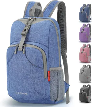ZOMAKE Ultra Lightweight Backpack 10L, Small Hiking Daypack Water Resistant Travel Daybag Ultra Light Backpacks for Hiking (Dark Blue)